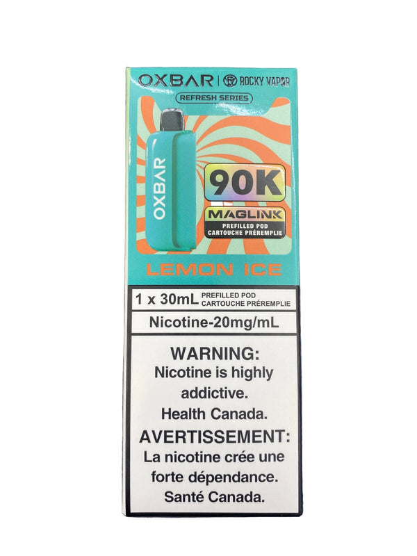 [O] Lemon Ice Oxbar Maglink pre-filled pods 90kO 20mg 30mI
