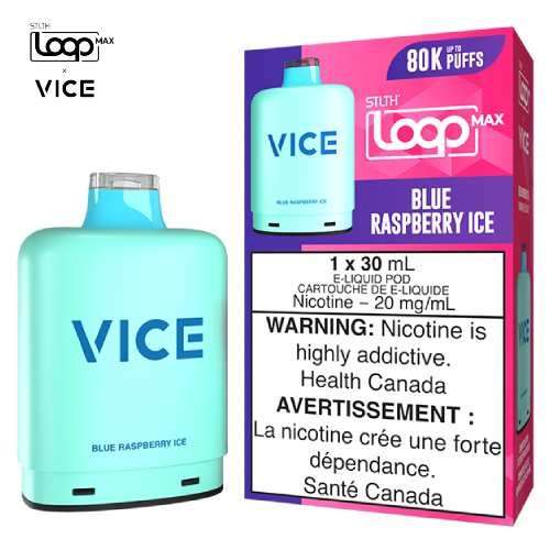 [O] Blue Raspberry Ice STLTH Loop Max X Vice POD 80K 20mg 30ml