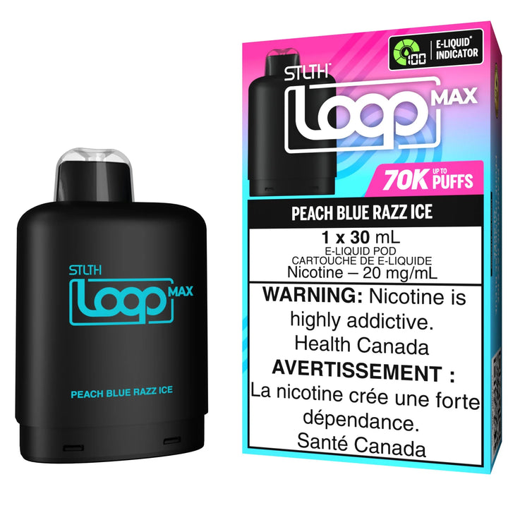 [O] Peach Blue Razz ice STLTH Loop Max POD 70KO 20mg 30ml