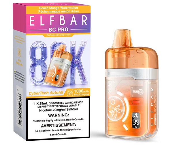 [S] Peach Mango Watermelon Elfbar 80K BC Pro Edition 20mg 1 x25ml