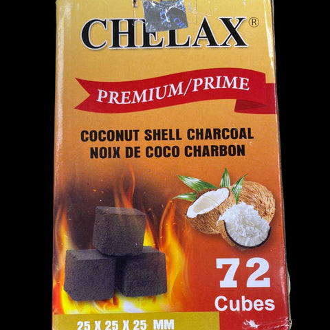 072 | Charcoal - Chelax Premium Coconut Shell | 72 Pieces