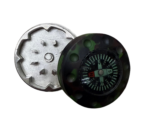 0833 | GR083 2-Piece OTHER Camouflage Grinder with Compass