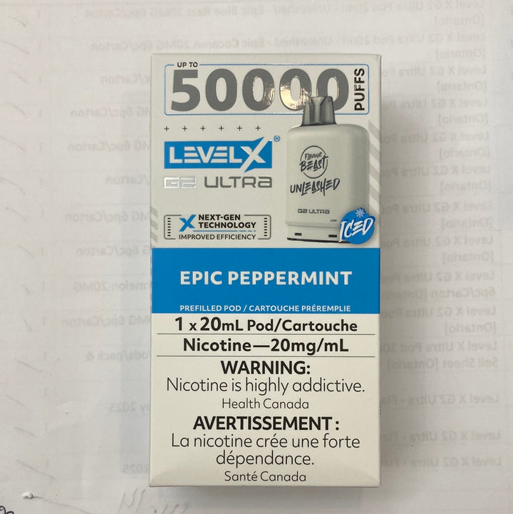 [O] Epic Peppermint iced LevelX 50KO (Without Battery)