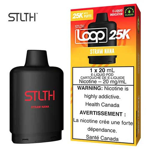 [S] Straw Nana STLTH Loop 25k 20mg 20ml