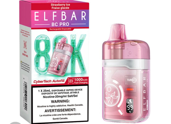 Strawberry Ice Elfbar 80K BC Pro Edition 20mg 1 x 25ml
