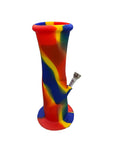 332| 8.5" Flute Silicone water pipe w/Metal Insert