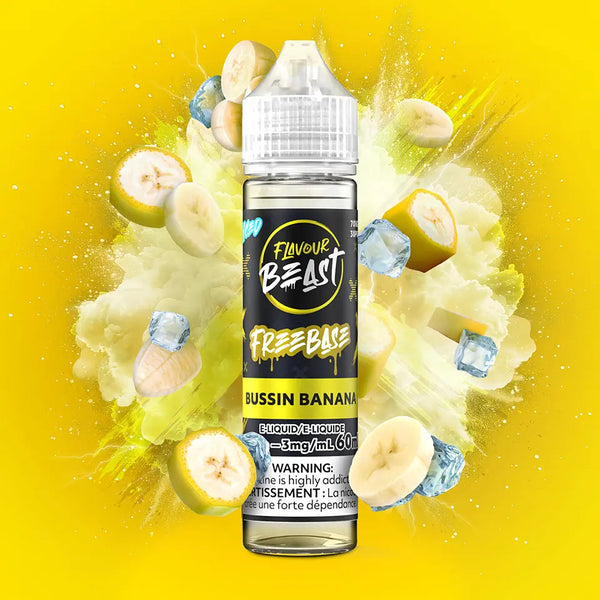 Bussin banana iced 3mg/60ml freebase FlavourBeast