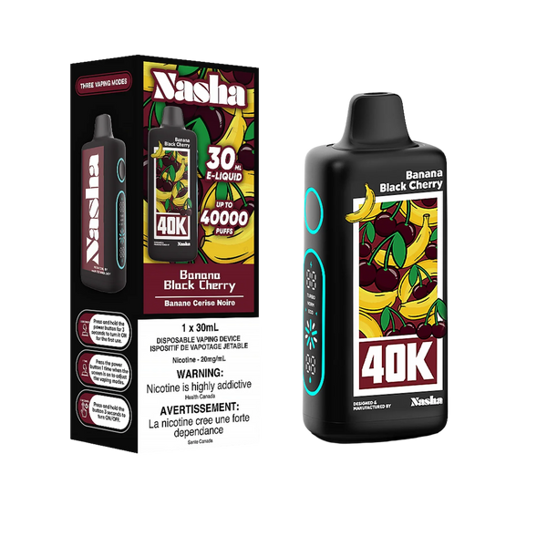 B anana B lack C herry 1 x30ml 4 0kO N asha 2 0mg/20ml