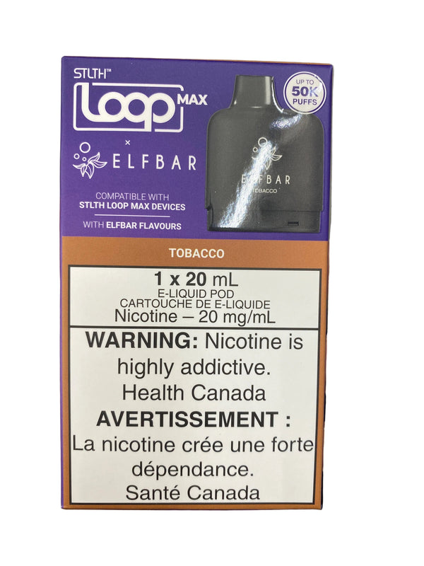 [O] Tobacco STLTH Loop Max X Elfbar POD 50KO 20mg/ml
