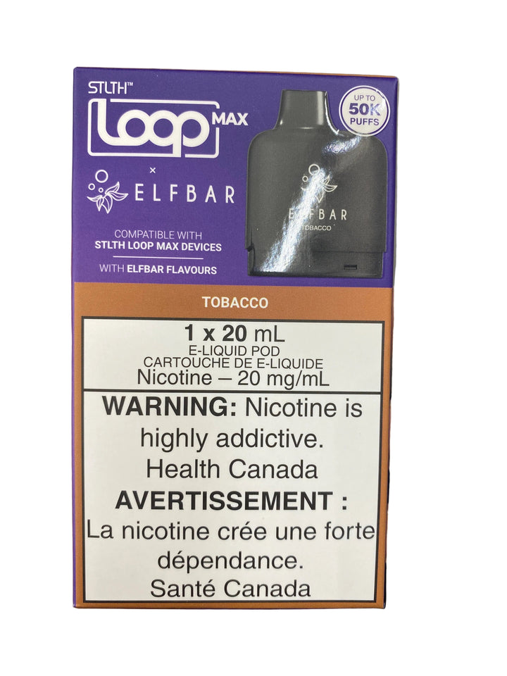 [O] Tobacco STLTH Loop Max X Elfbar POD 50KO 20mg/ml