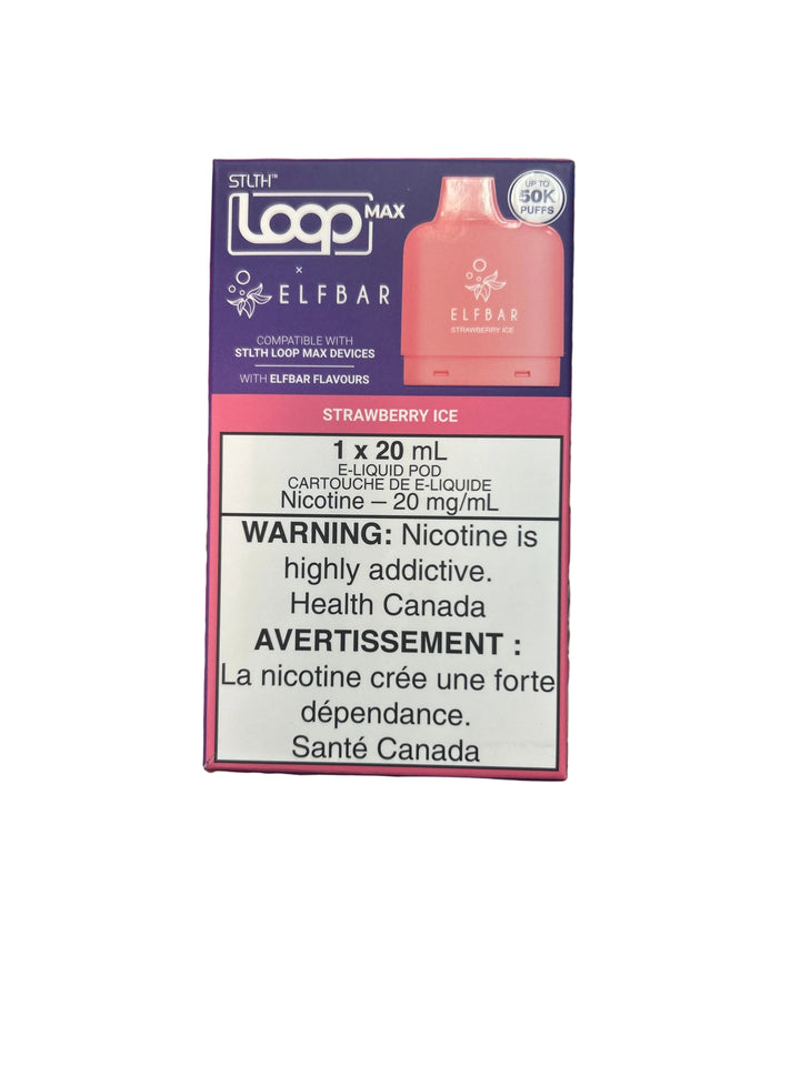 [S] Strawberry Ice STLTH Loop Max X Elfbar POD 5 0K 20mg/ml