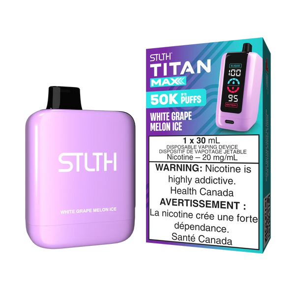White Grape Melon Ice STLTH Titan 50K 20mg 30ml Sale 6