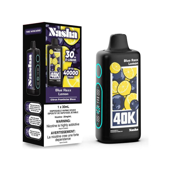 B lue R azz L emon 1 x30ml 4 0kO N asha 2 0mg/mL