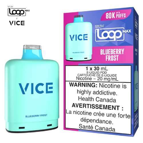 [S] Blueberry Frost STLTH Loop Max X Vice POD 80K 20mg 30ml
