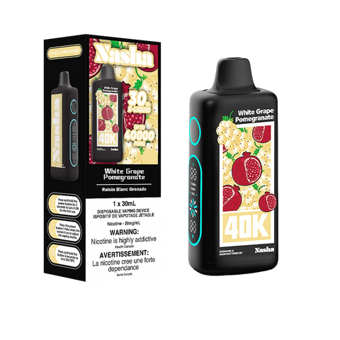 W hite G rape P omegranate 1 x30ml 4 0kO N asha 2 0mg/mL
