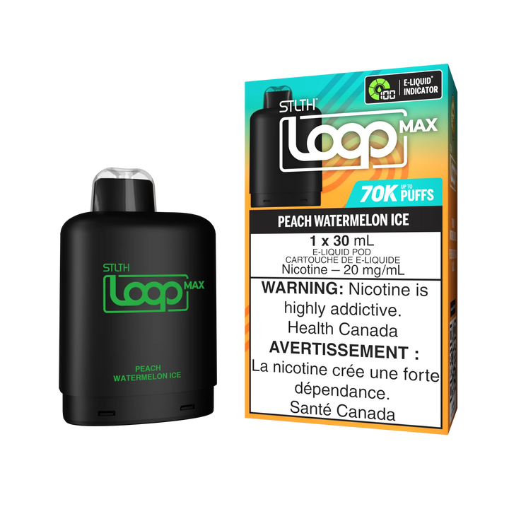[S] Peach watermelon ice STLTH Loop Max POD 70K 20mg 30ml