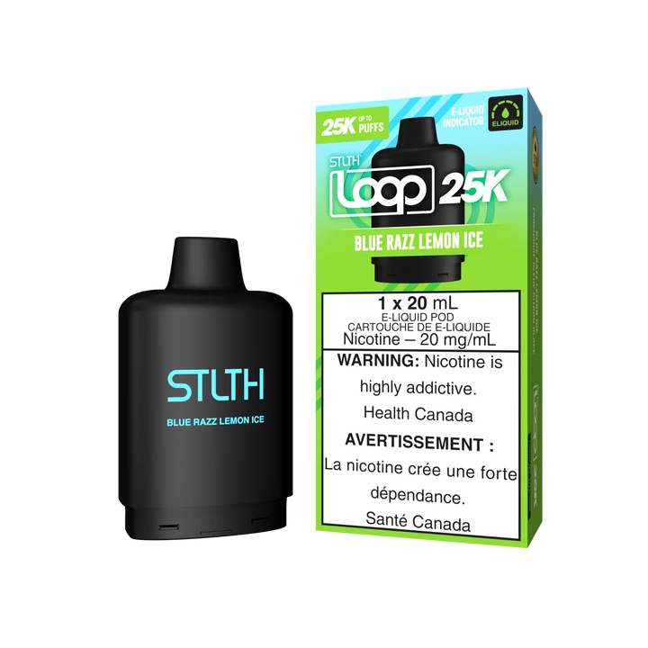 [O] Blue Razz Lemon Ice STLTH Loop 25kO 20mg 20ml sale 5
