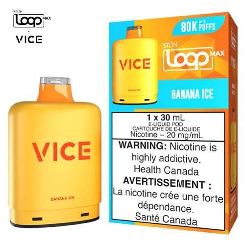 [S] Banana Ice STLTH Loop Max X Vice POD 80K 20mg 30ml