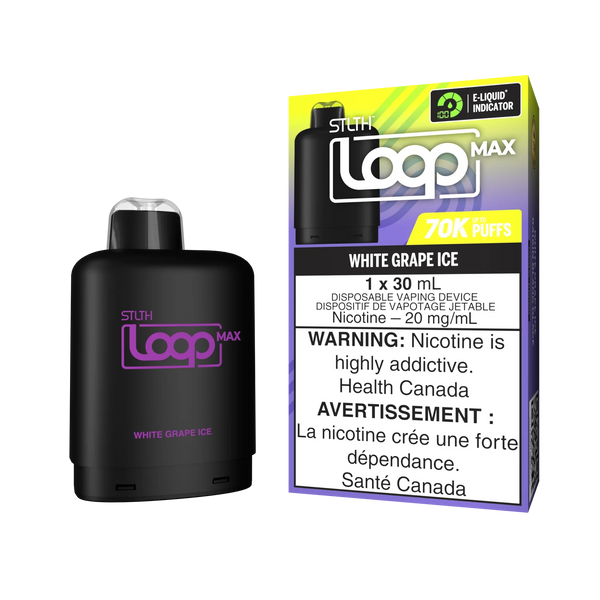 [O] White grape ice STLTH Loop Max POD 70K 20mg 30ml
