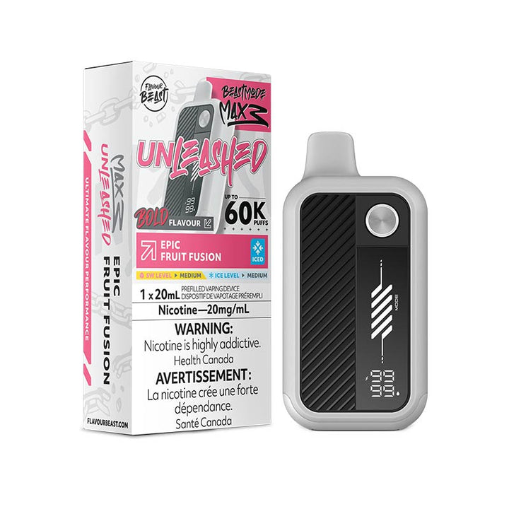 Epic Fruit Fusion Flavour Beast Mode Max 3 Disposable 60K 20mg 20ml