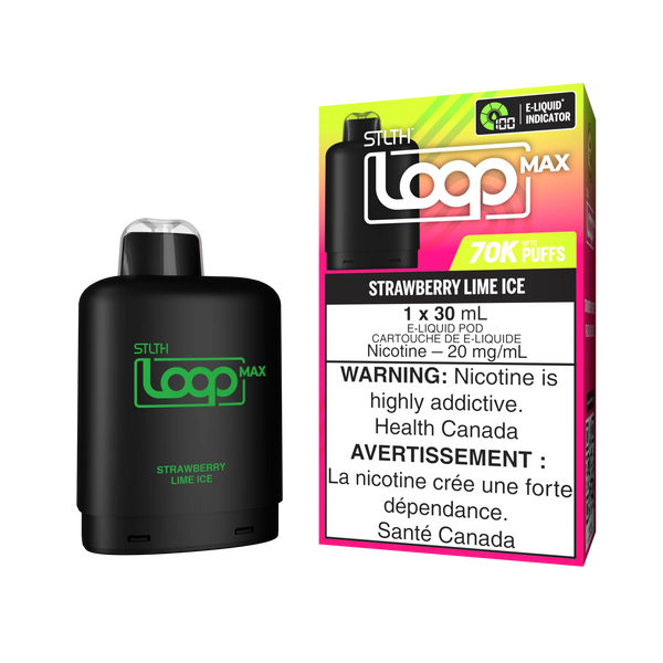 [S] Strawberry lime ice STLTH Loop Max POD 70K 20mg 30ml