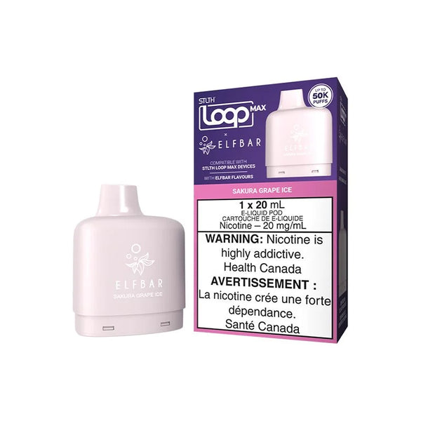 [O] Sakura Grape Ice STLTH Loop Max X Elfbar POD 50KO 20mg/ml sale
