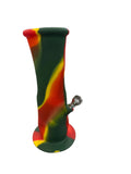 332| 8.5" Flute Silicone water pipe w/Metal Insert
