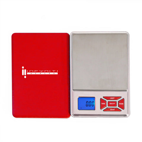 0956 Red Infyniti executive digital scale PA-50g X 0.01g