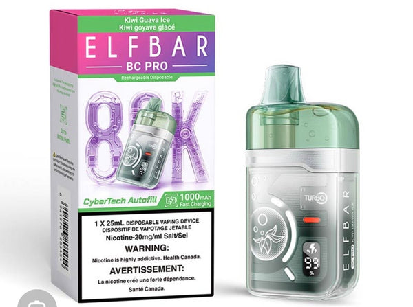 Kiwi Guava Ice Elfbar 80K BC Pro Edition 20mg 1 x 25ml