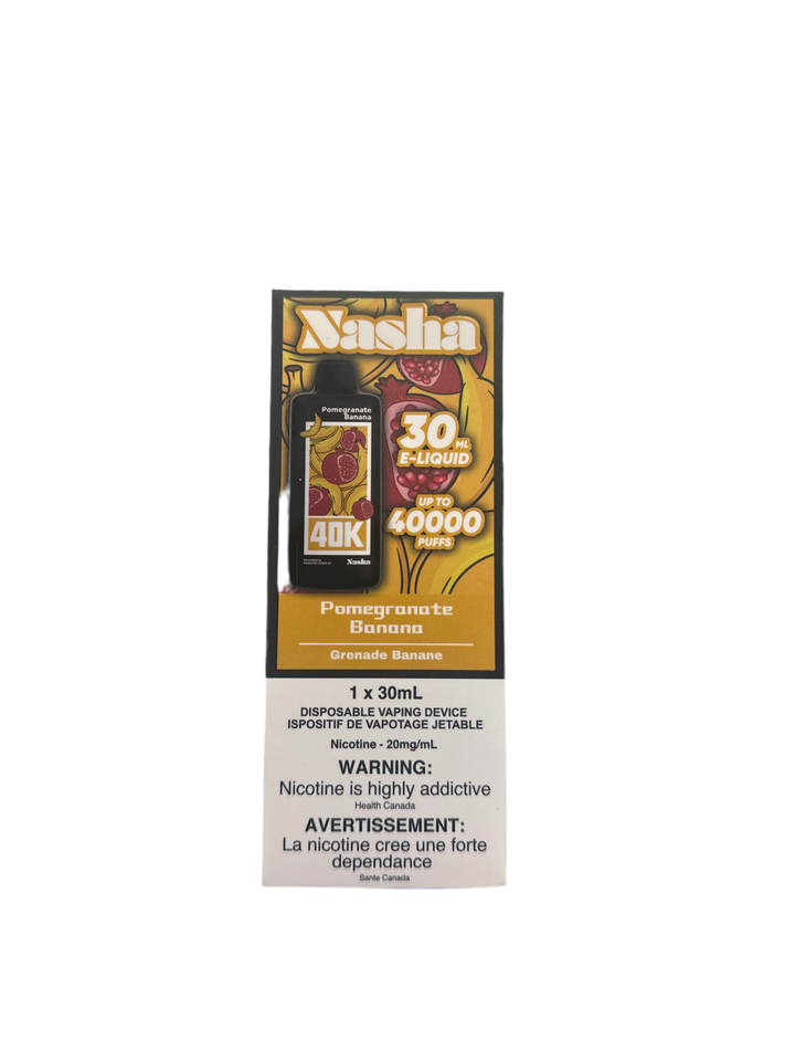 P omegranate B anana 1 x30ml 4 0kO N asha 2 0mg/mL s ale6