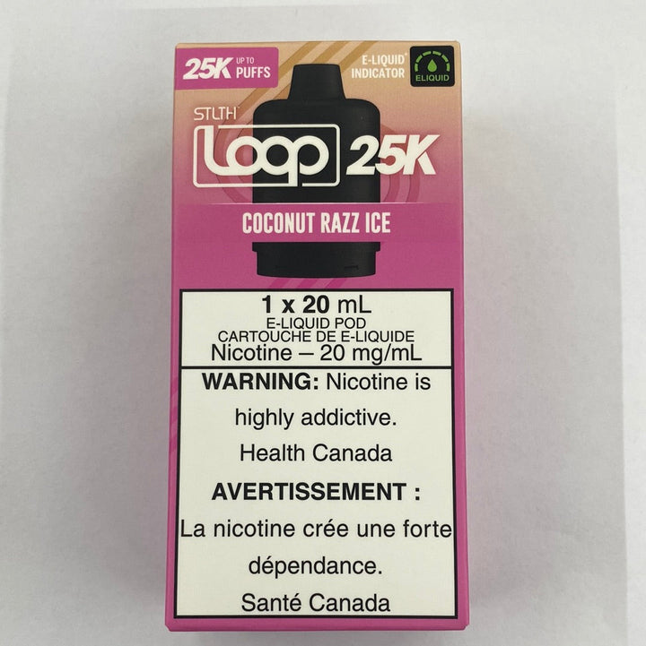 [S]Coconut Razz Ice STLTH Loop 25k 20mg 20ml