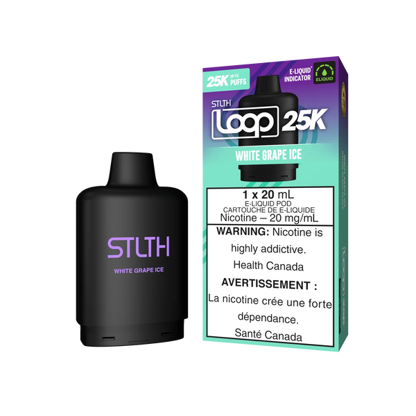 [S] White Grape Ice STLTH Loop 25k20mg 20ml