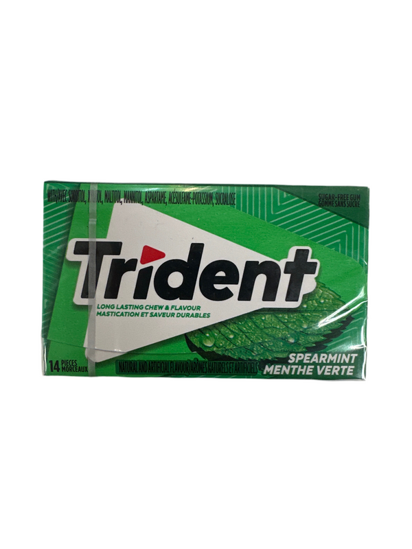T rident S pearmint 1 4piece/pck