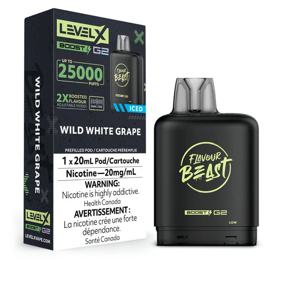 Wild White Grape Iced LevelX Boost G2 25K (Without Battery)