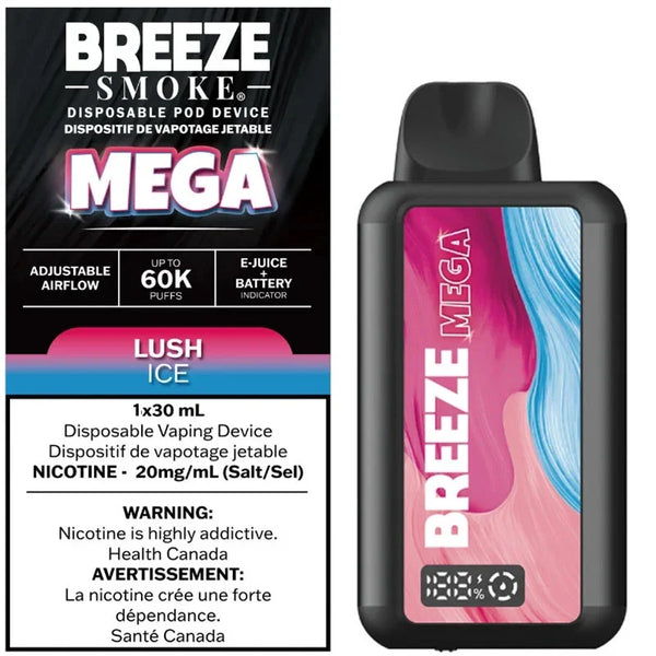 Lush Ice Breeze Smoke Mega 60K 20mg/30ml