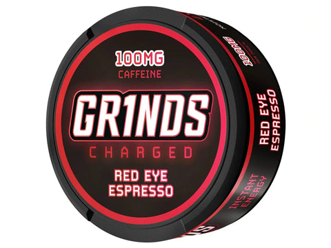 Red Eye Espresso Coffee pouches 100mg GRINDS