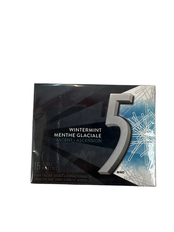 N umber 5  W inter-mint g um 1 5sticks