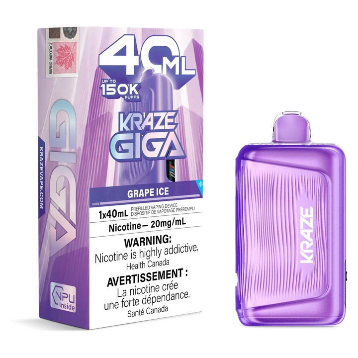 (S) Grape Ice Kraze Giga 150K 20mg 1*40ml
