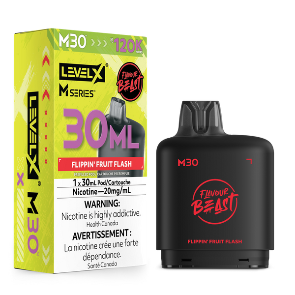 Flippin’ Fruit Flash Iced Level X Flavour Beast 120K M Series Pod 30ml/20mg (Only Compatible with M Series Battery)