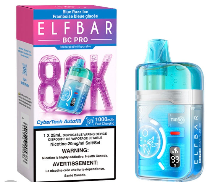 Blue Razz Ice Elfbar 80K BC Pro Edition 20mg 1 x 25ml