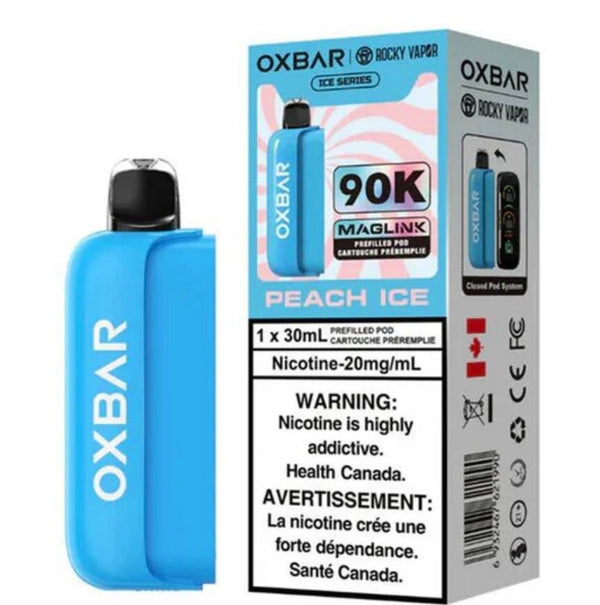 [S] Peach ice Oxbar Maglink pre-filled pods ice series 90k 20mg 30mI