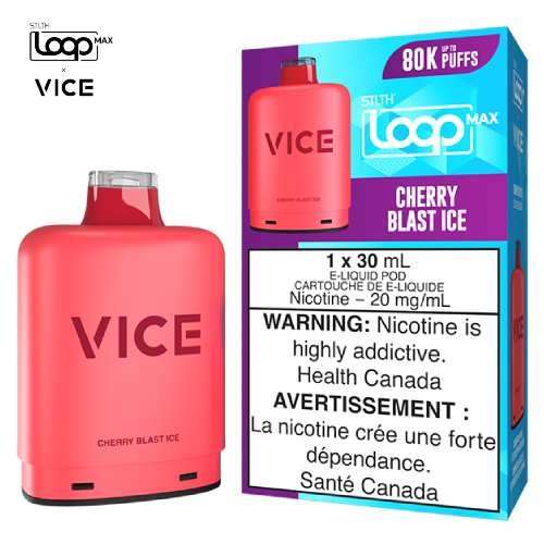 [S] Cherry Blast Ice STLTH Loop Max X Vice POD 80K 20mg 30ml