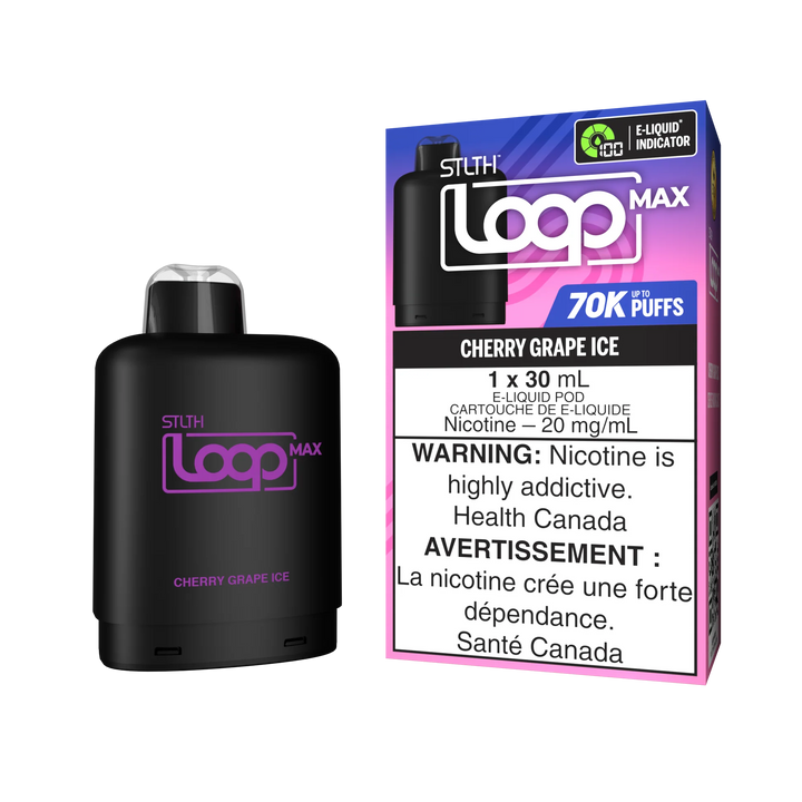 [S] Cherry Grape ice STLTH Loop Max POD 70K 20mg 30ml