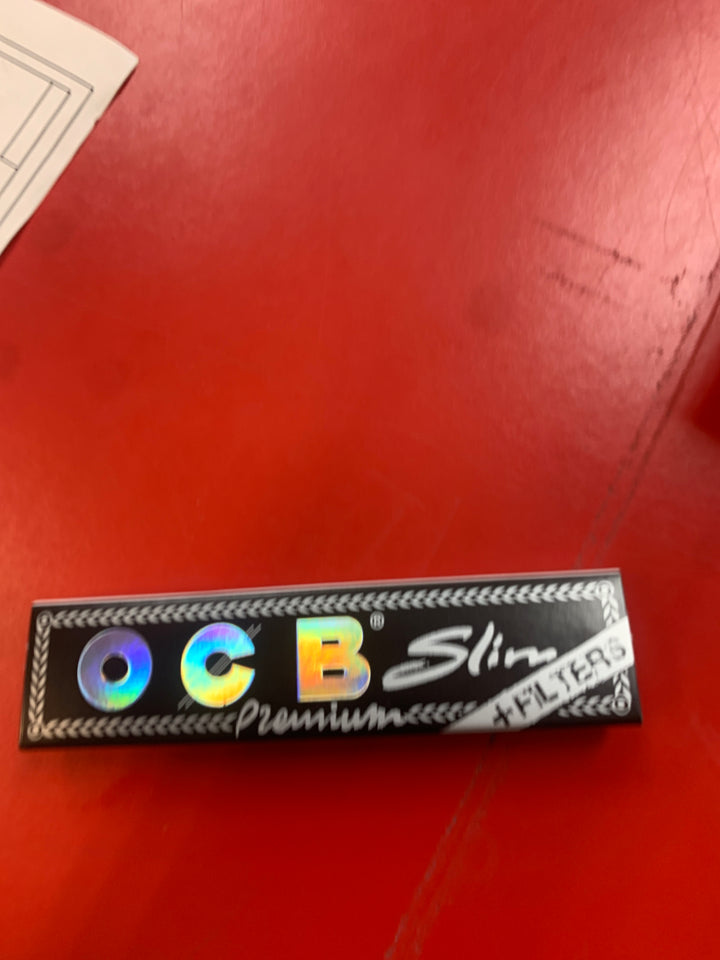 OCB Rolling Paper black slim + filters cig paper
