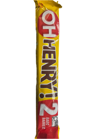 OH Henry crunchypeanuts 2 bars barres 85g