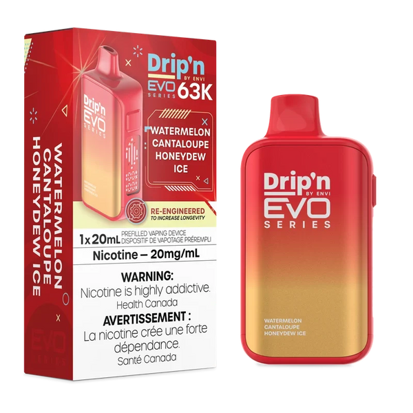 (S) Watermelon Cantaloupe Honeydew Ice Drip'n EVO 63k 20mg/20ml