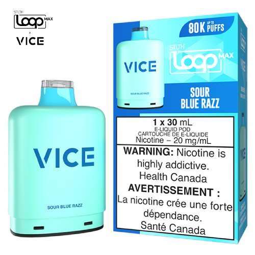 [O] Sour Blue Razz STLTH Loop Max X Vice POD 80K 20mg 30ml