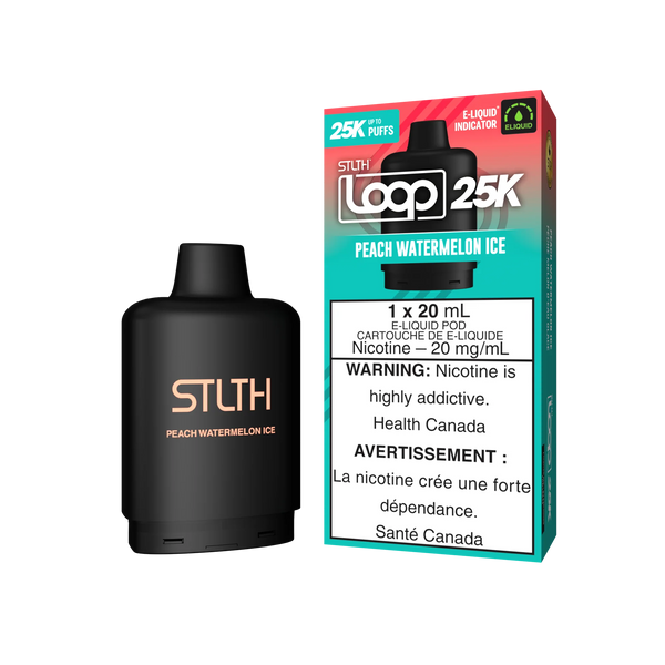 [O] Peach Watermelon Ice STLTH Loop 25kO 20mg 20ml sale