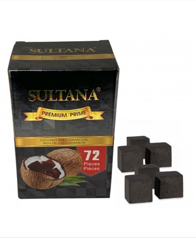 072 | Charcoal - Sultana Premium Coconut Shell | 72 pieces
