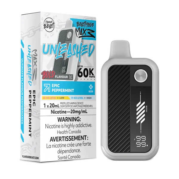 Epic Peppermint Flavour Beast Mode Max 3 Disposable 60K 20mg 20ml